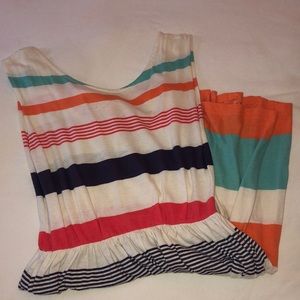 Rubbish multi color striped dress